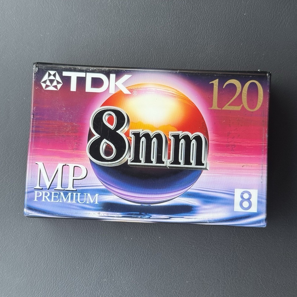 NEW SEALED TDK 8mm 120MP Premium Hi8 Camcorder Video Blank Tape Made In Japan
